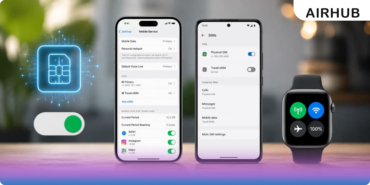 How to Turn Off an eSIM (iPhone, Android and Smartwatch)