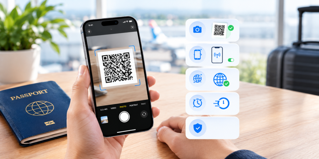 How to scan eSIM QR code on iPhone