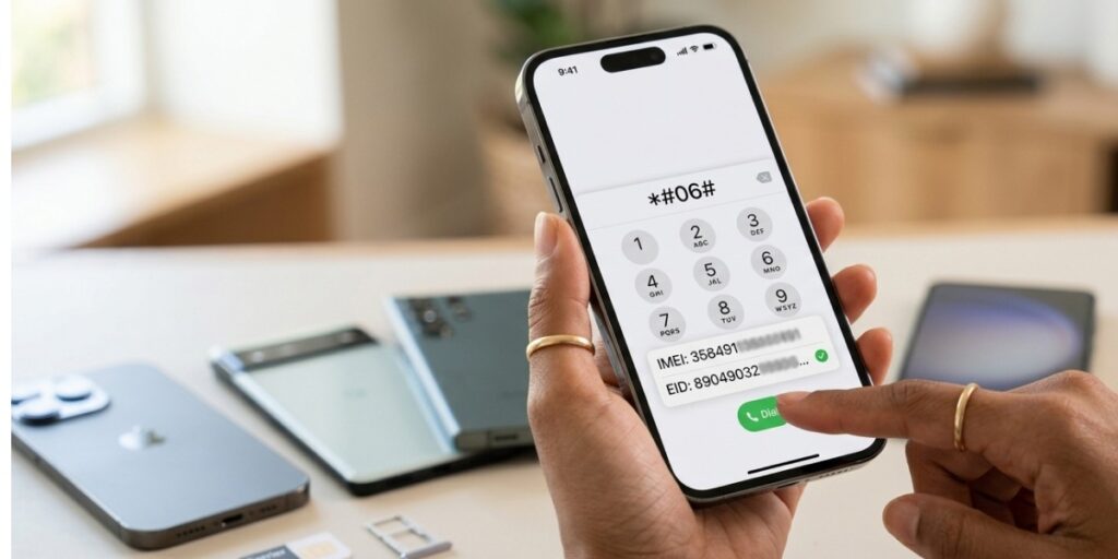 Checking eSIM compatibility on smartphone
