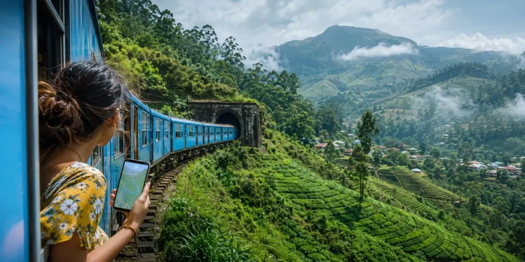Sri Lanka mobile coverage across cities hill country and train routes
