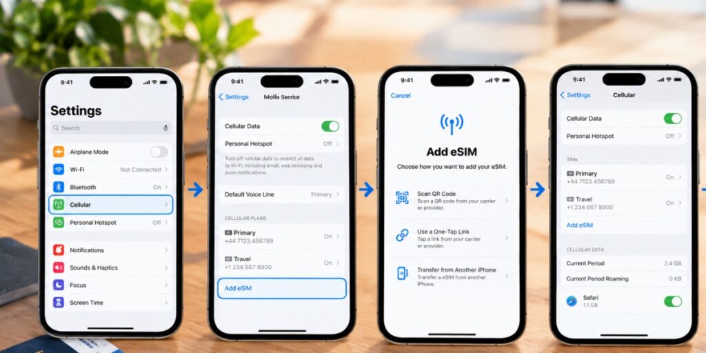 How to set up dual eSIM on iPhone 16 step by step