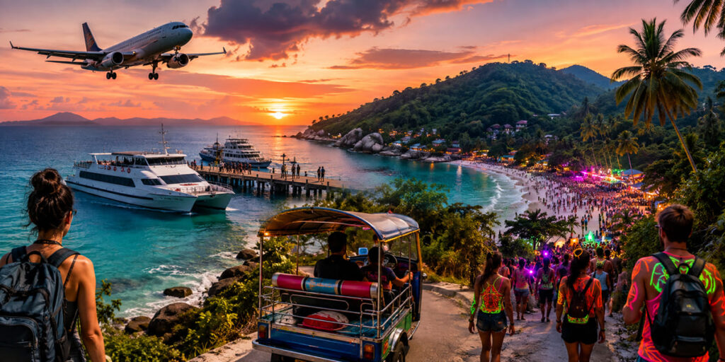 Getting to Full Moon Party Koh Phangan by ferry