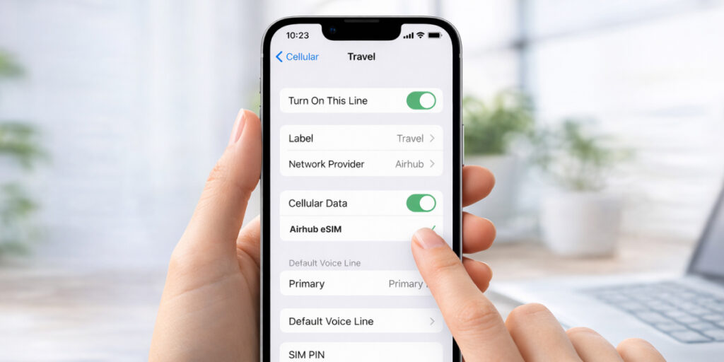activating eSIM in iPhone step by step