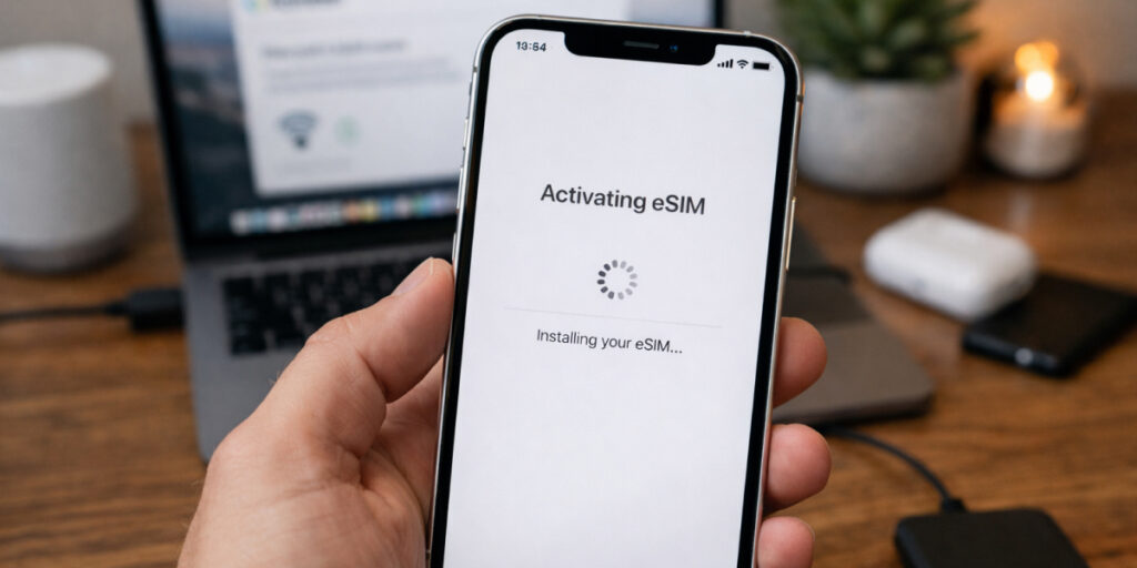 eSIM activating in phone