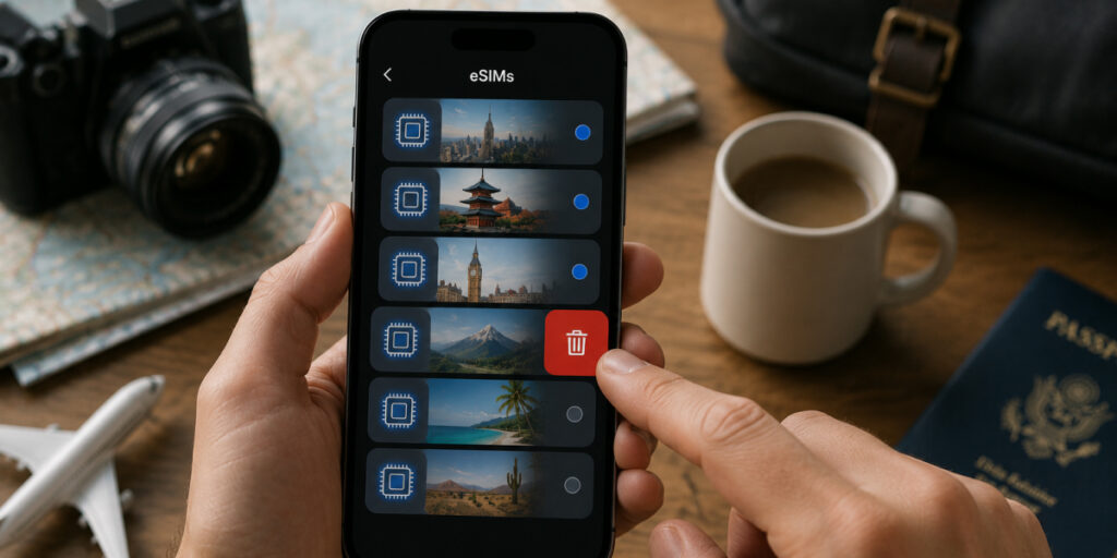 deleting an eSIM