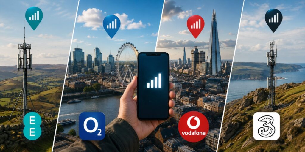 UK mobile network coverage comparison