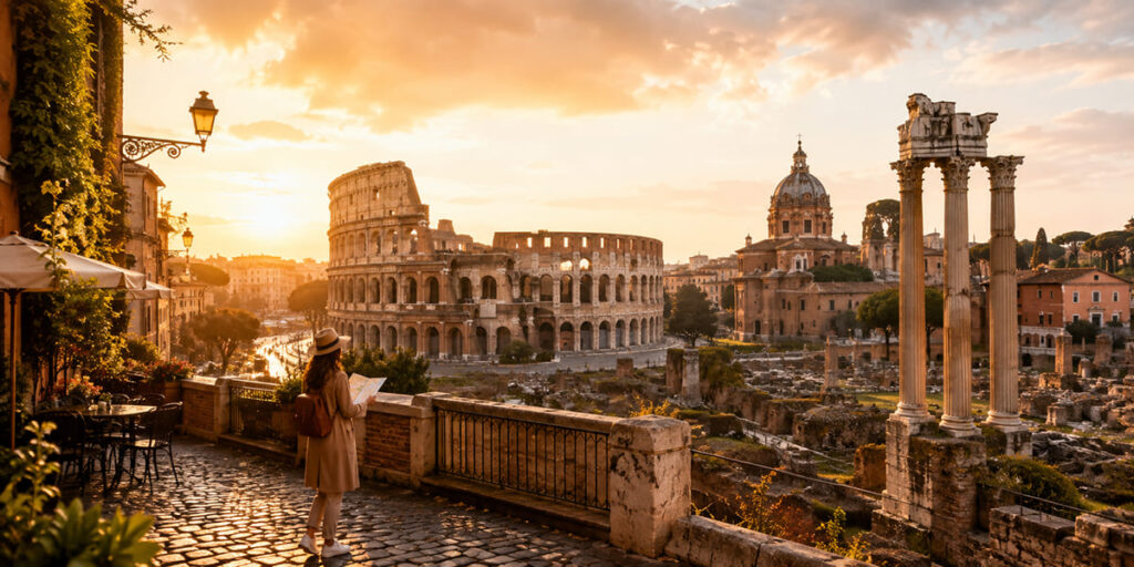 Rome Italy Colosseum and ancient landmarks travel guide