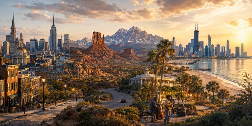 USA Travel Destinations Across Regions