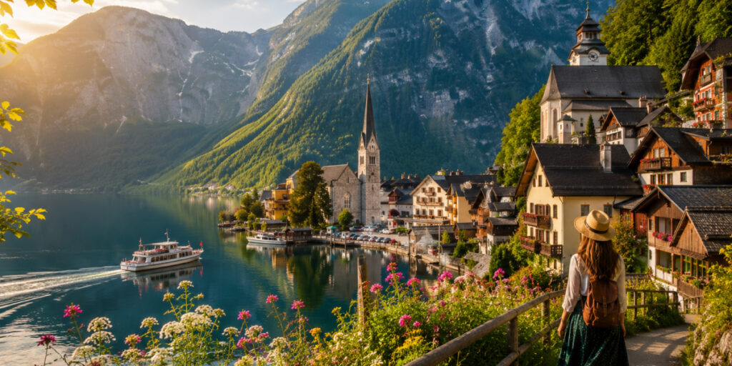 View of Austrian Alpine Charm