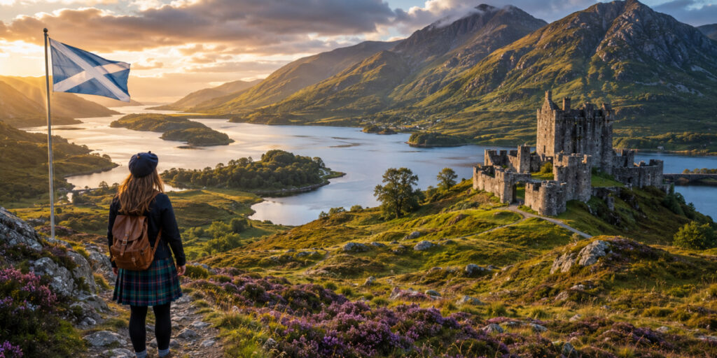 View of Scottish Highland Summer
