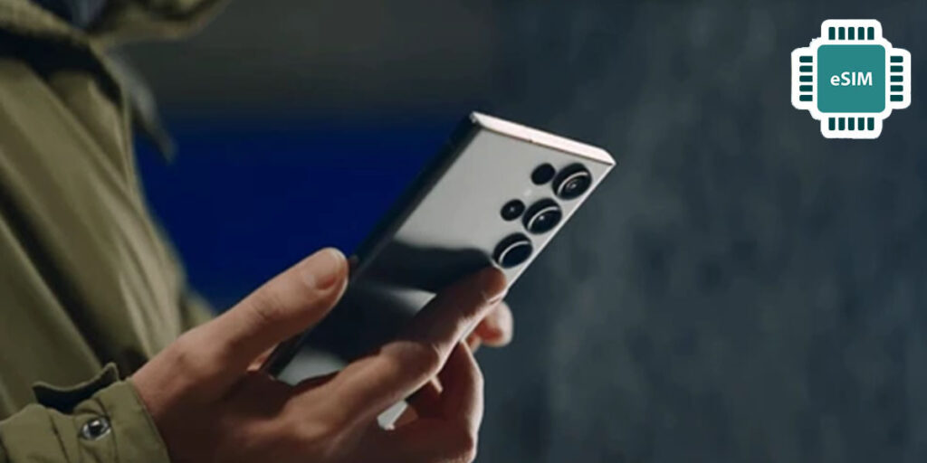 person using a Samsung mobile