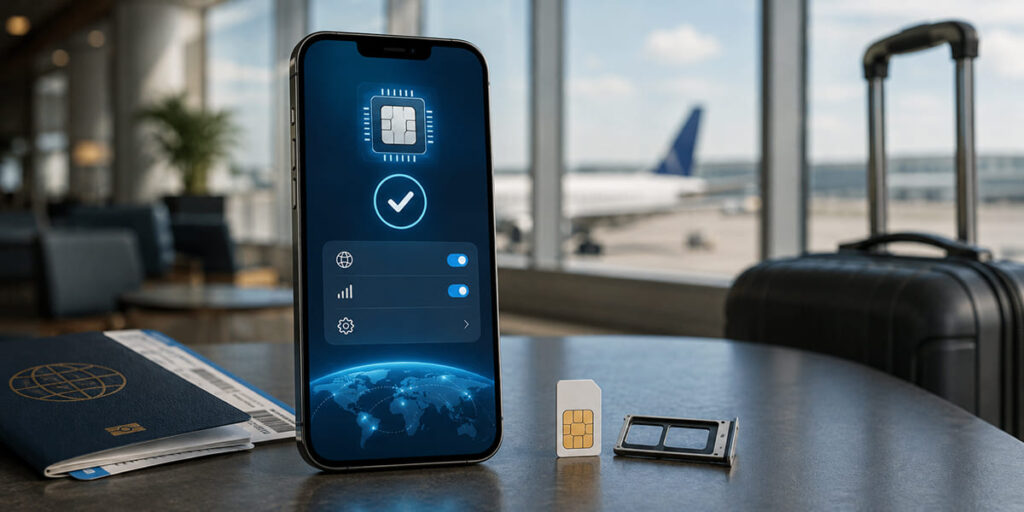 Checking phone eSIM compatibility before travel