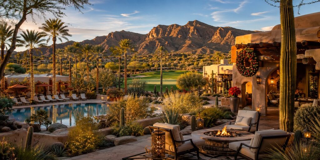 Scottsdale Arizona Desert Holiday Scene
