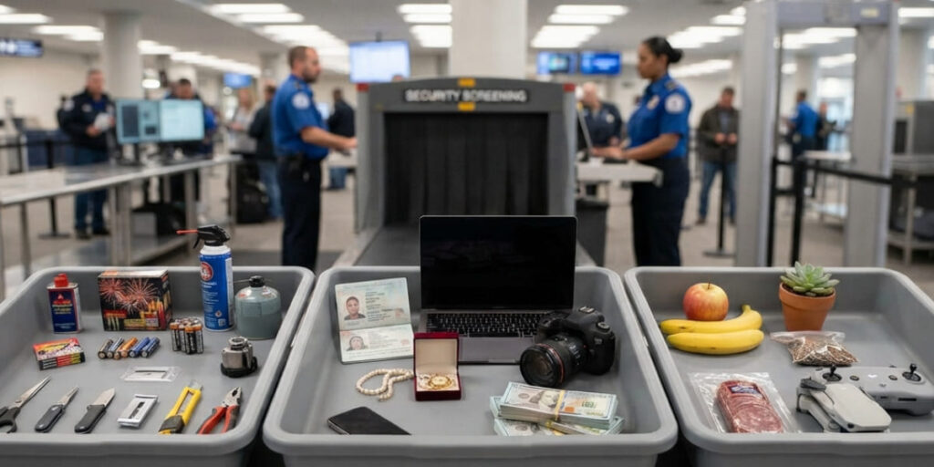 Items not to pack when traveling abroad