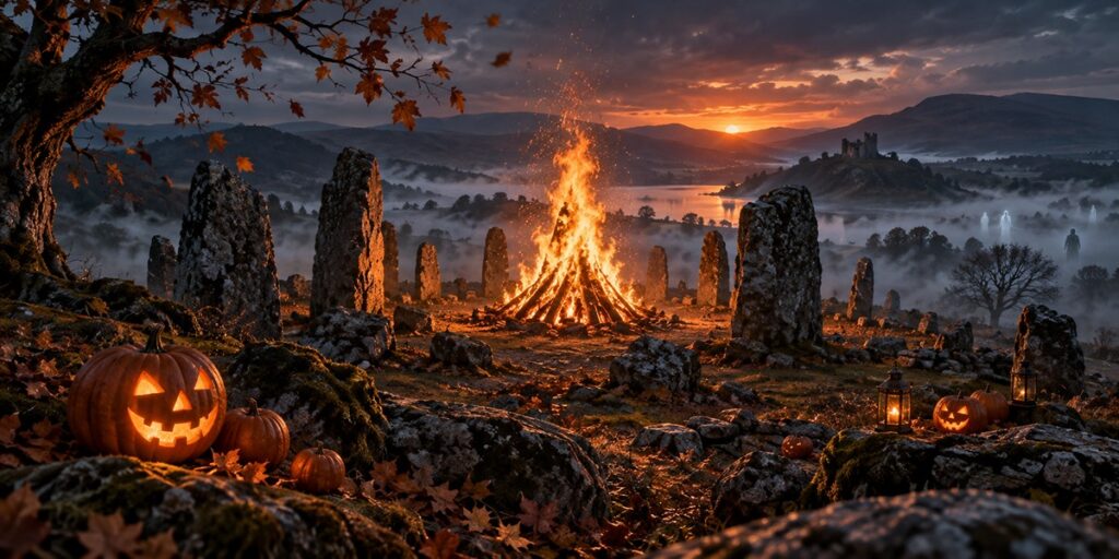Halloween origins and Celtic Samhain traditions