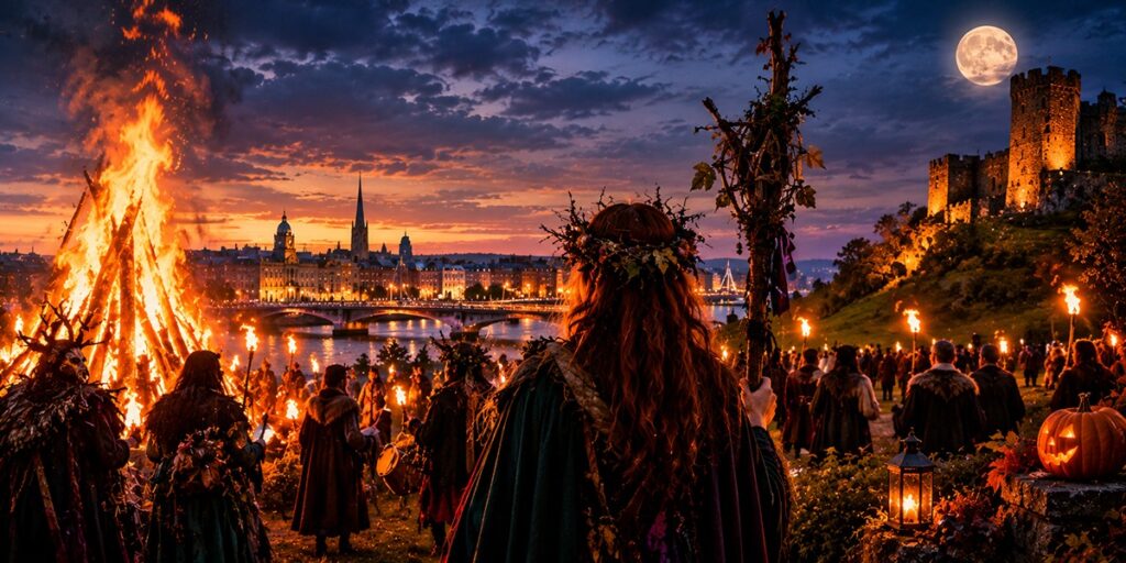 Dublin and County Meath Halloween festival with Samhain bonfires and celebrations