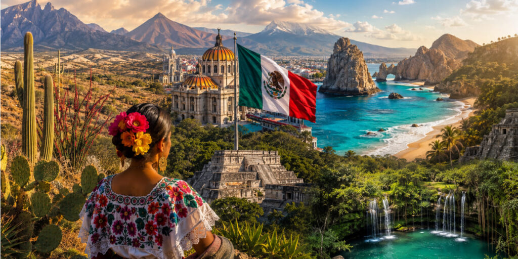 Mexico landscapes from desert to rainforest