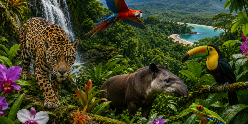 Costa Rica wildlife and rainforest biodiversity