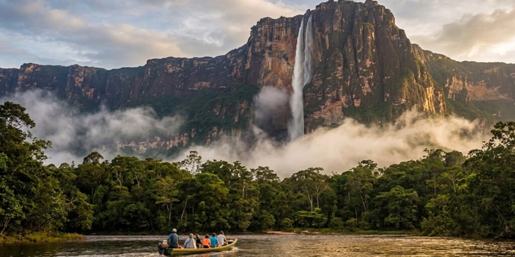 Angel Falls in Canaima National Park, Venezuela
