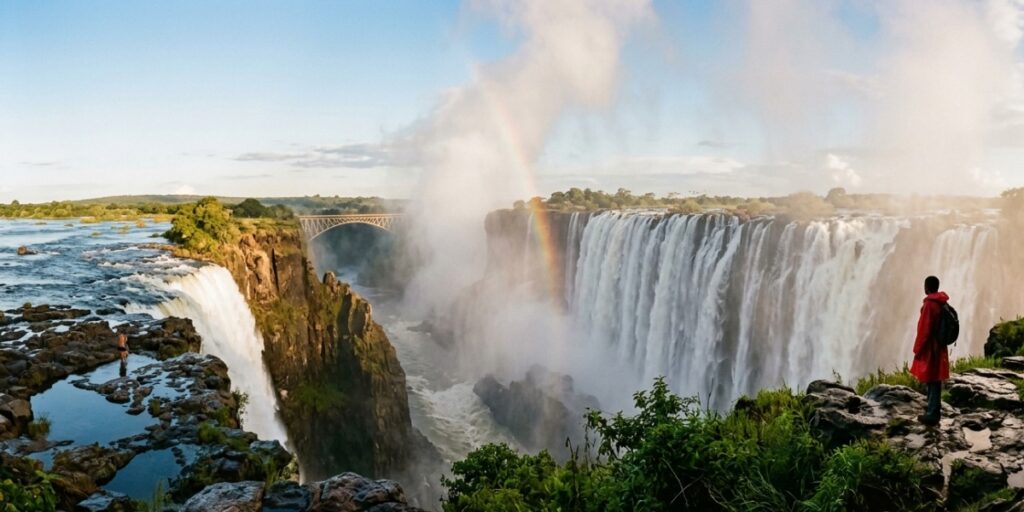 Victoria Falls on Zambezi River