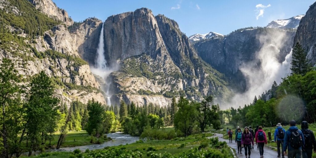 Yosemite Falls in Yosemite National Park