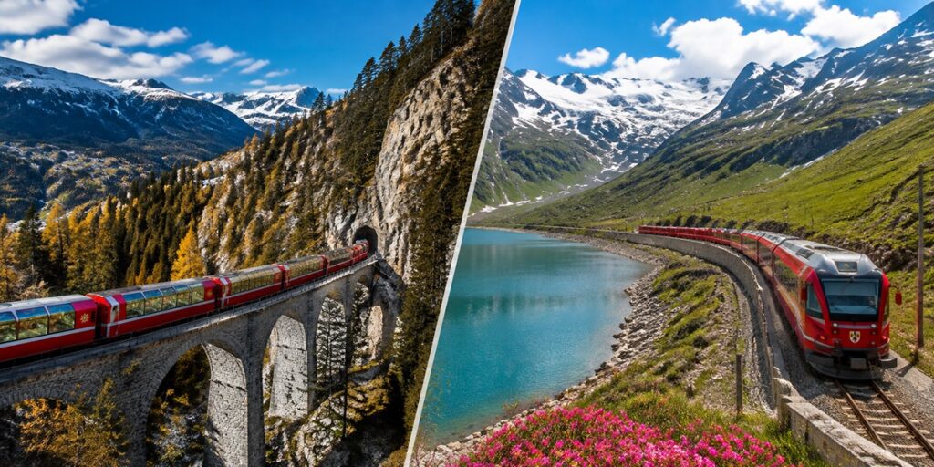 Glacier Express Bernina Express Swiss Railways