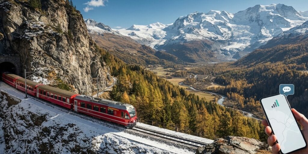 Staying Connected On Swiss Scenic Trains