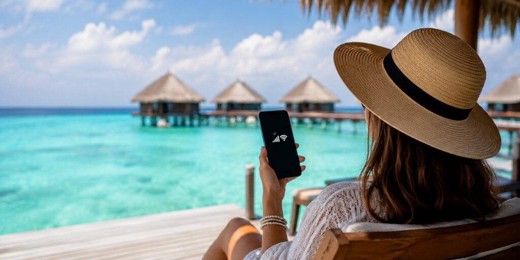 Stay connected in the maldives