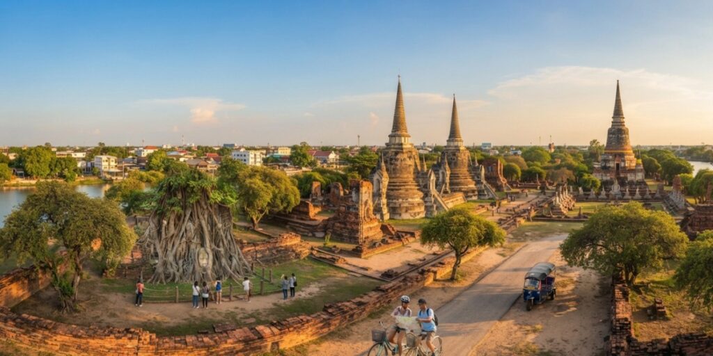 Ayutthaya Thailand ancient temples and historic ruins
