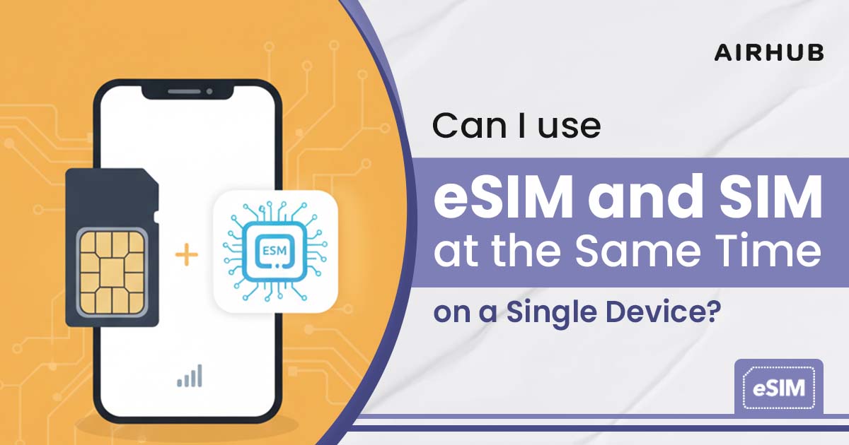 can i use esim and sim at the same time