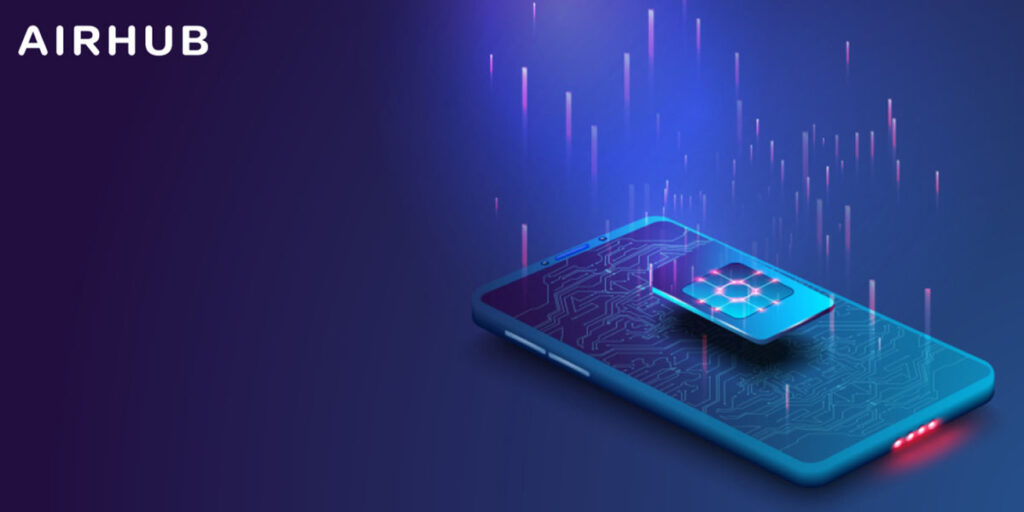 a phone with airhub esim