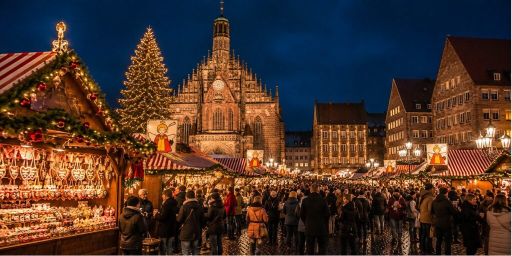 Traditional Nuremberg Christkindlesmarkt Christmas market