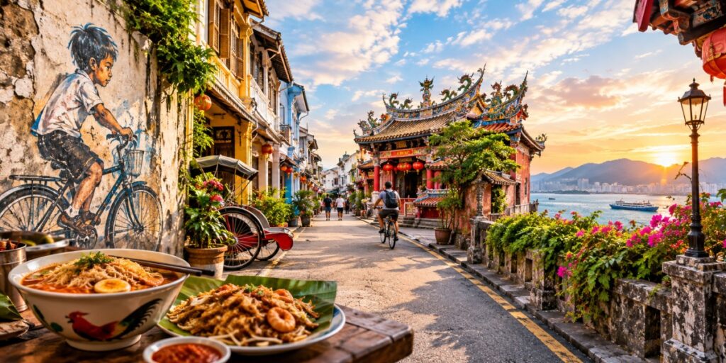 George Town Penang heritage streets and local food