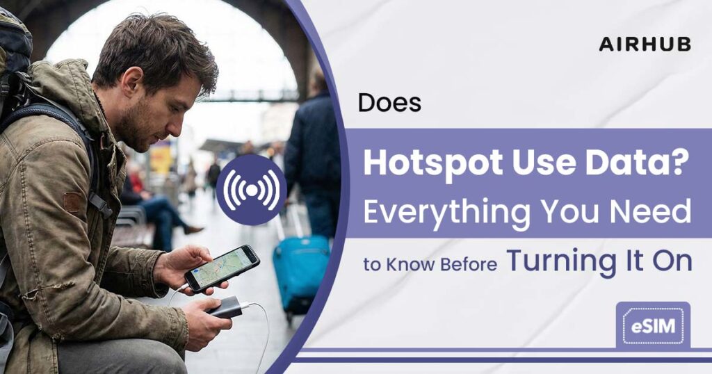does hotspot use data