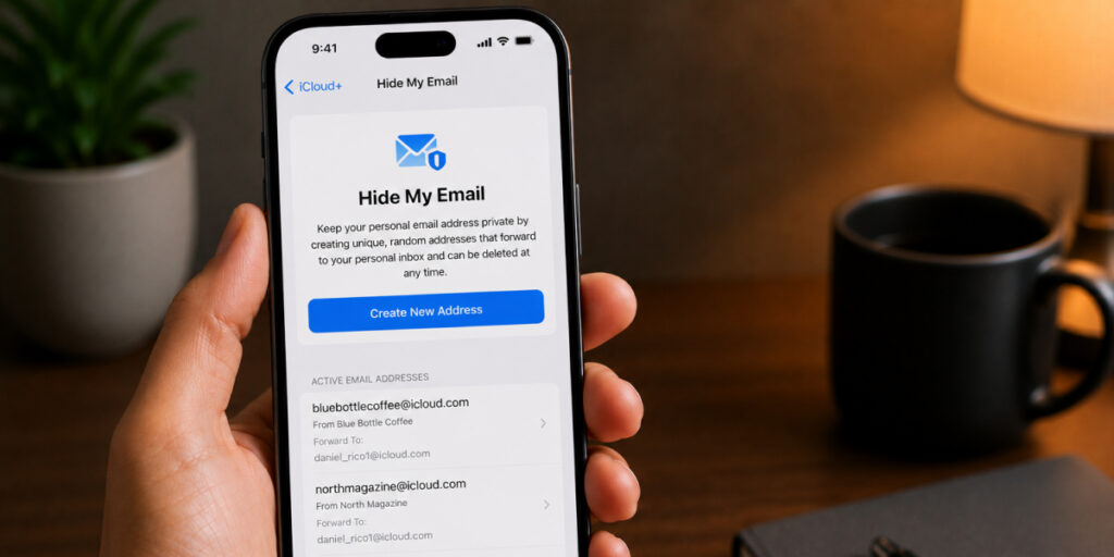 hiding emails