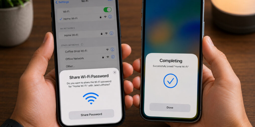Sharing Wi-Fi Passwords