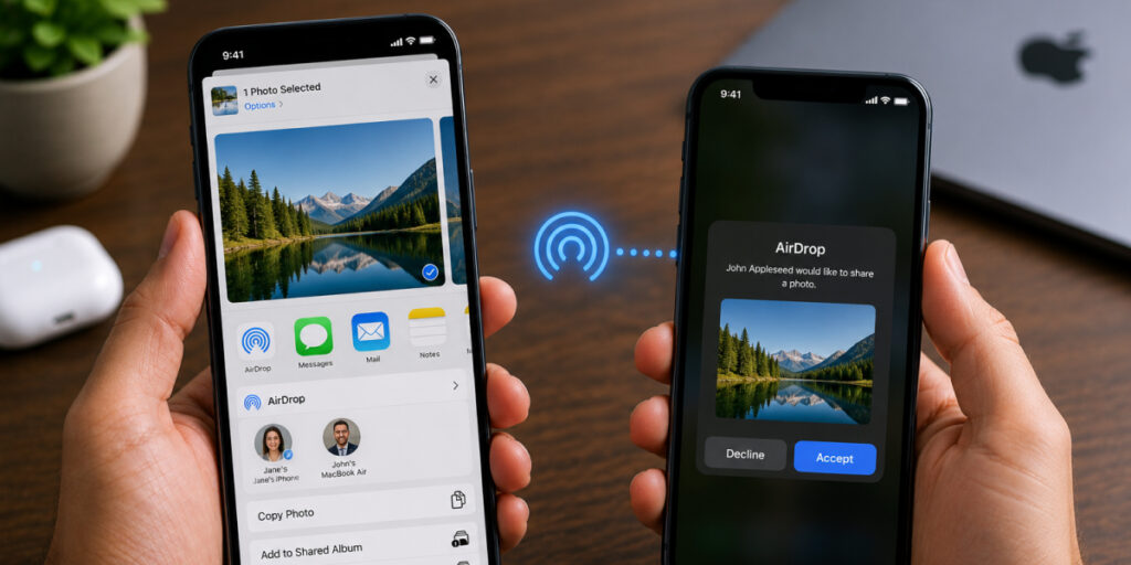 Using AirDrop