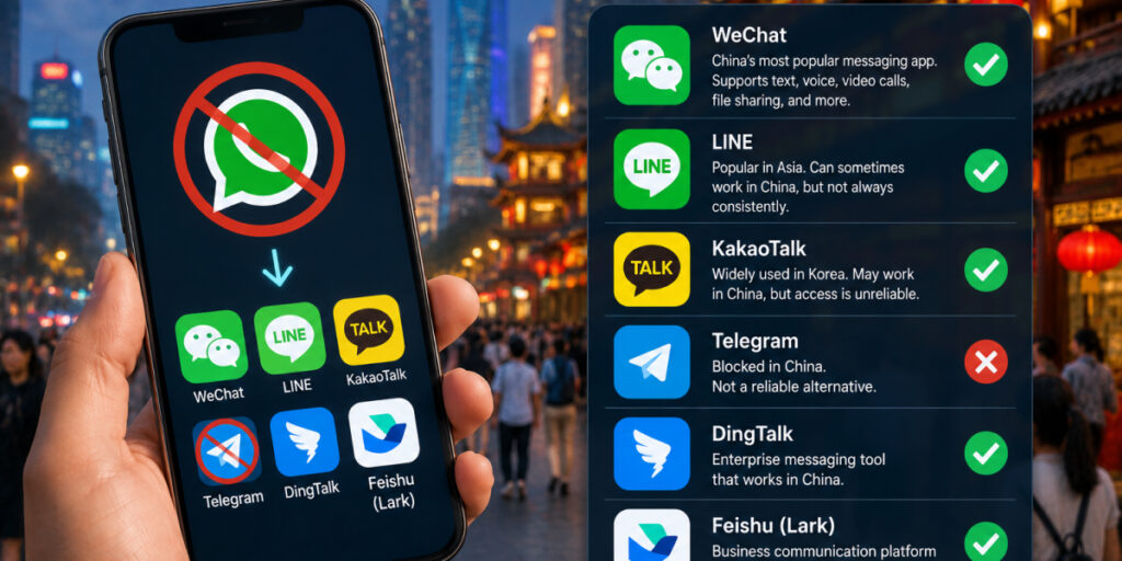 WhatsApp Alternatives showing