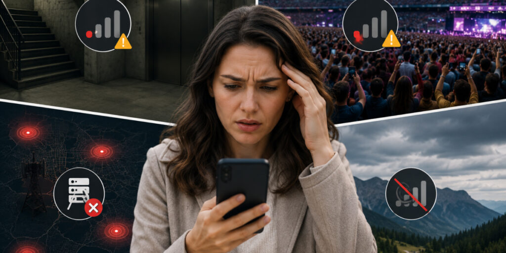 woman with no signal
