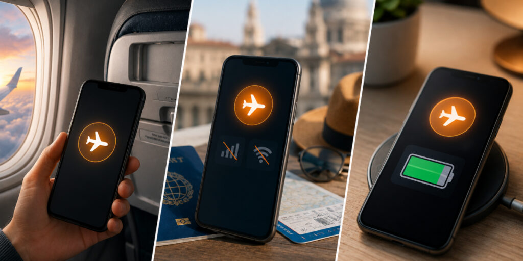 switching on airplane mode