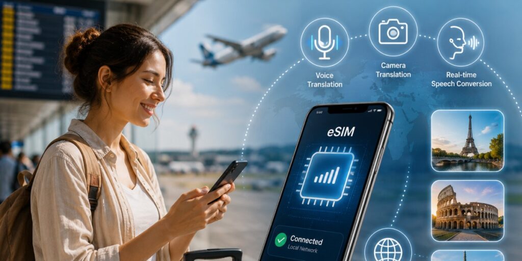 Breaking language barriers while traveling with eSIM