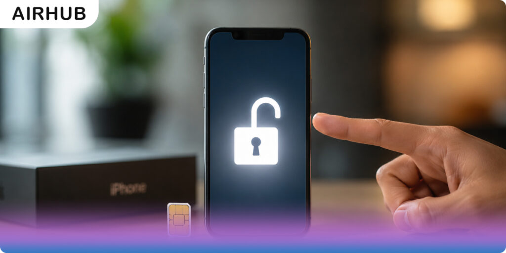 iphone with 2d lock on screen