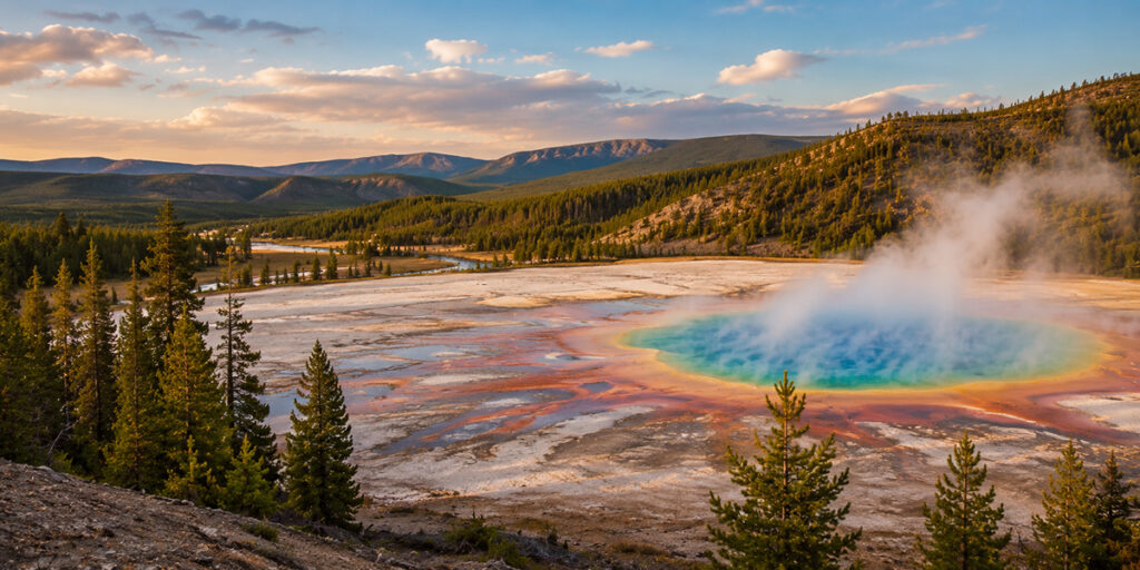 View of Yellowstone National Park, USA