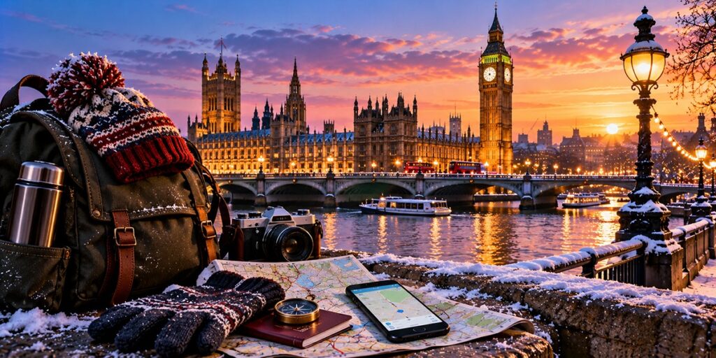 UK winter travel tips for transport, packing, and eSIM connectivity